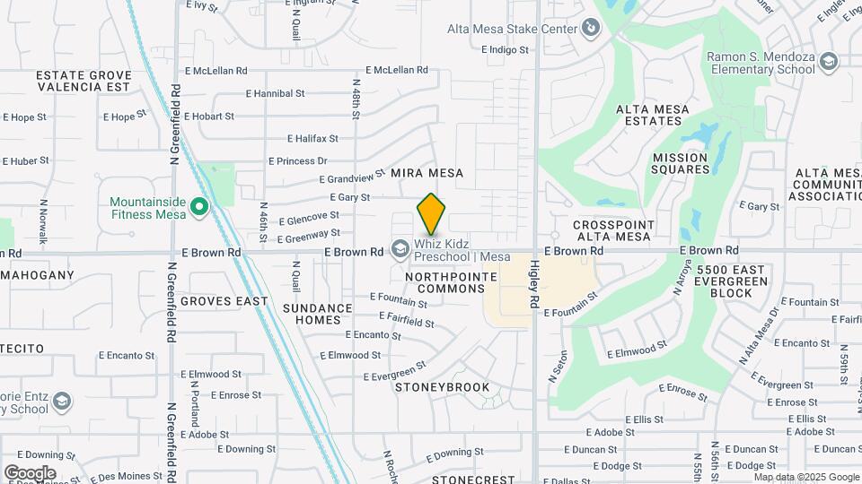 4947 E Greenway Cir Map and Location Details