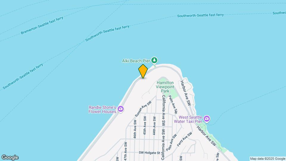 1238 Alki Ave SW Map and Location Details
