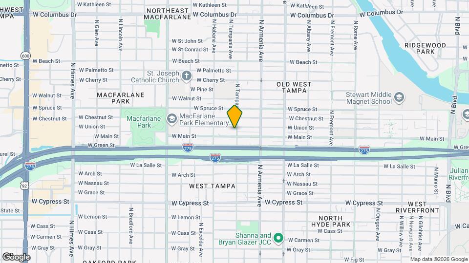 1706 N Tampania Ave Map and Location Details