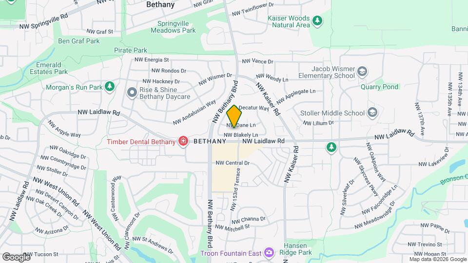 15337 NW Blakely Ln Map and Location Details