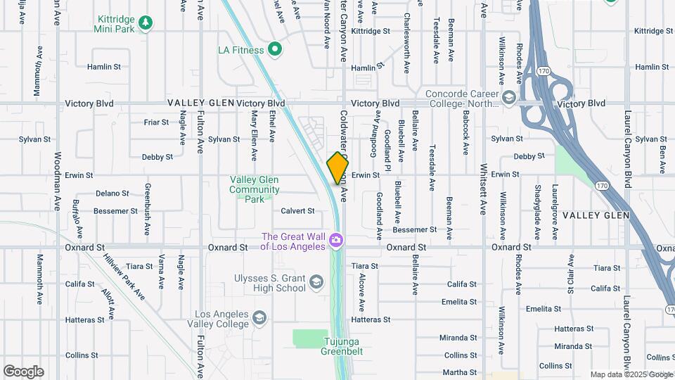 6131 Coldwater Canyon Ave Mapa y Detalles de la Ubicación