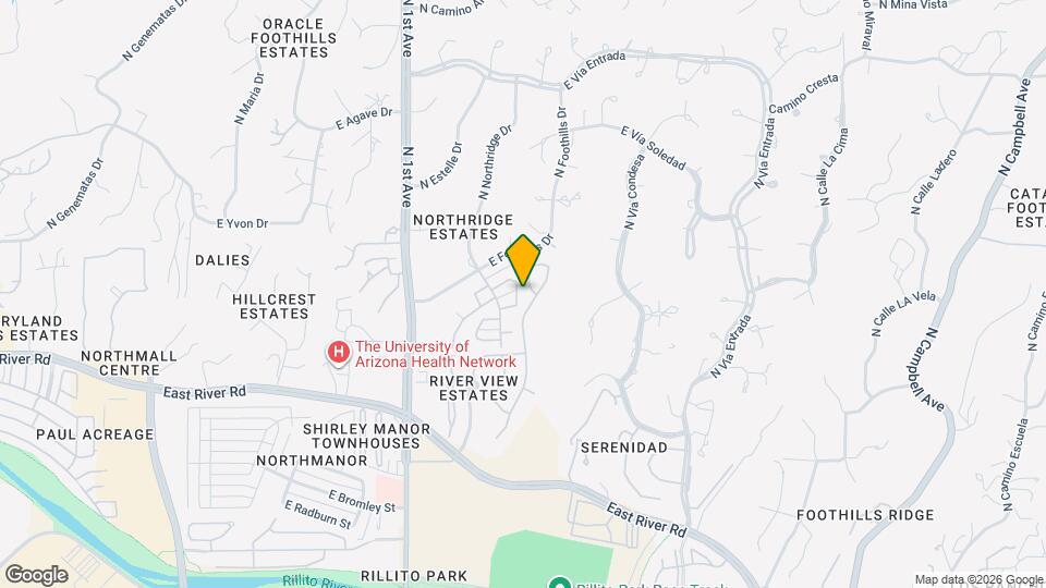 5109 N Pelican River Way Map and Location Details