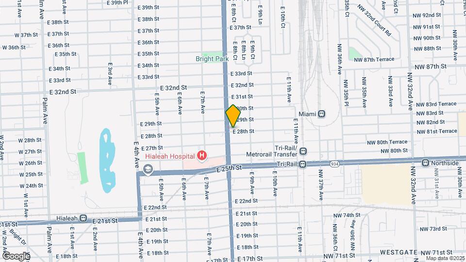 807 E 28th St Map and Location Details