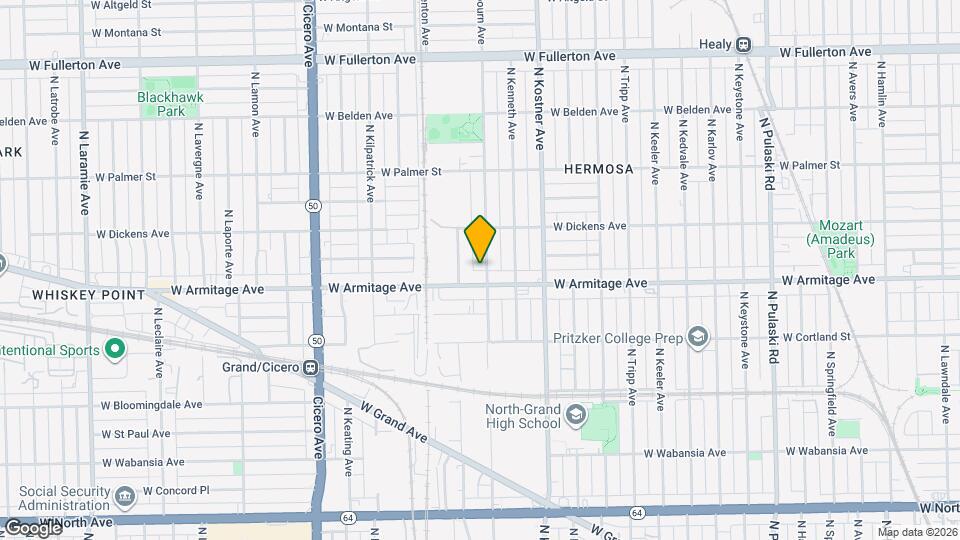 2016 N Kilbourn Ave Map and Location Details