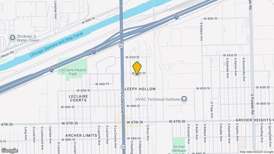 4408 S Kilpatrick Ave, Unit Garden Appt Map and Location Details