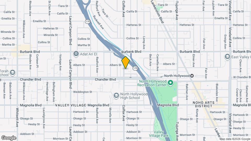 5426 Colfax Ave Map and Location Details