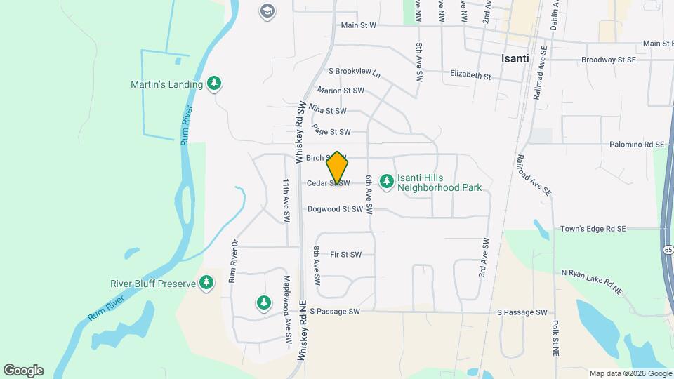 801 Cedar St SW Mapa y Detalles de la Ubicación