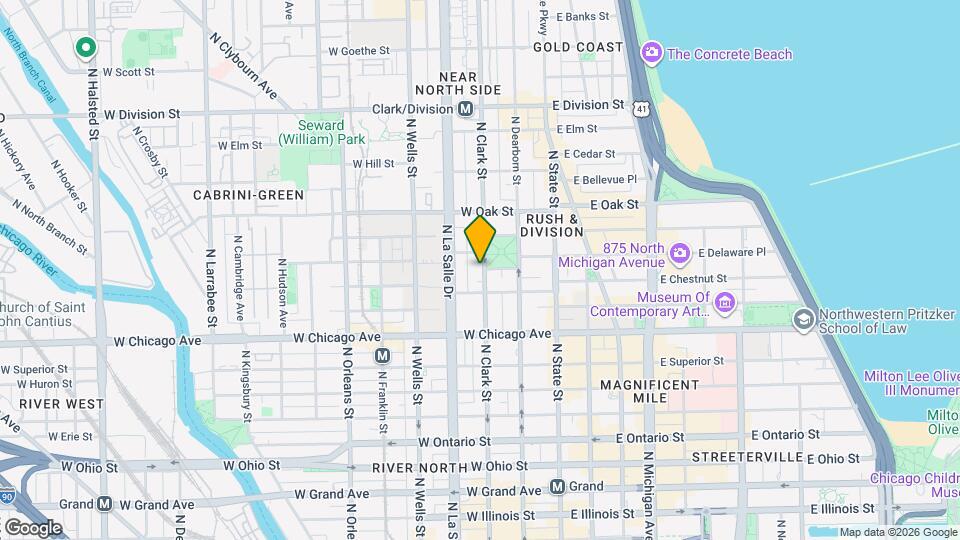100 West Chestnut Apartments Map and Location Details