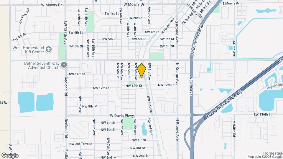 424 NW 13th St Map and Location Details