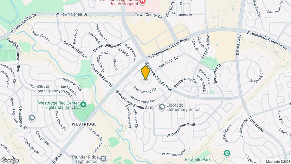 1332 Carlyle Park Cir Mapa y Detalles de la Ubicación