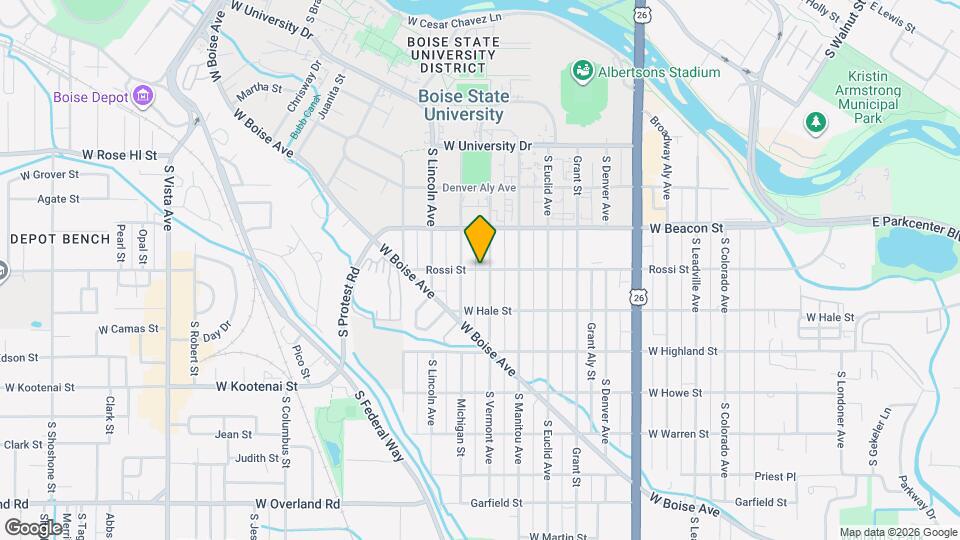 1505 Rossi St Map and Location Details