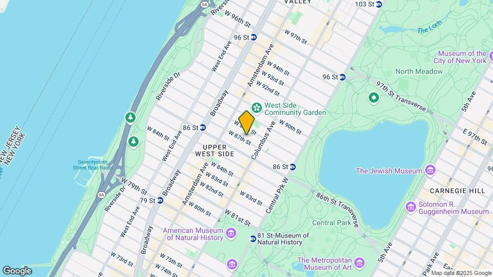 135 W 87th St Map and Location Details