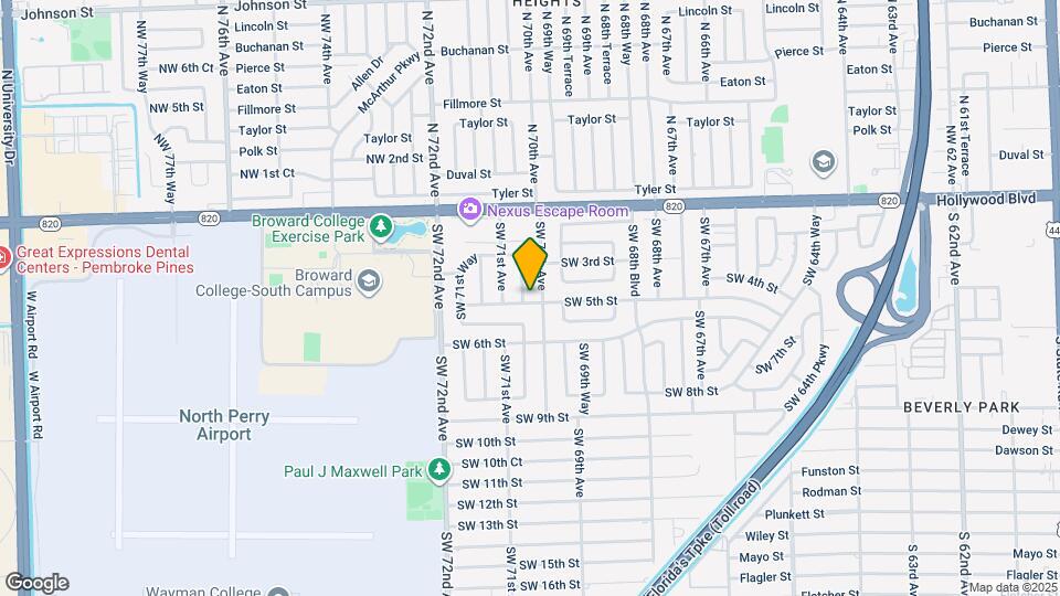 421 SW 70th Terrace Map and Location Details