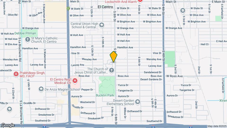 1038 S 8th St Map and Location Details