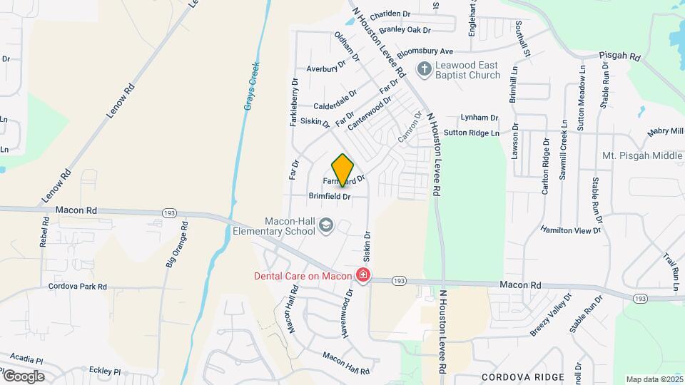 9876 Brimfield Dr Map and Location Details