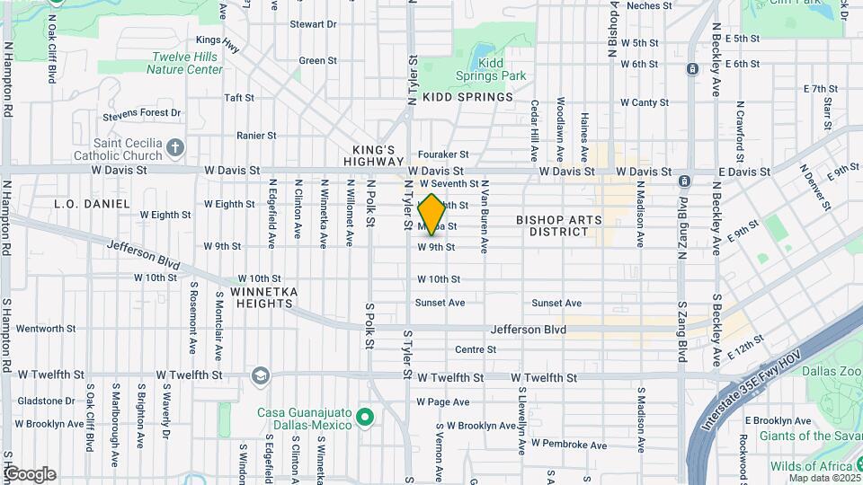 815 W 9th St, Unit 815 Map and Location Details