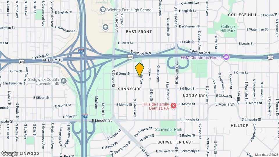 615 S Volutsia Ave Mapa y Detalles de la Ubicación