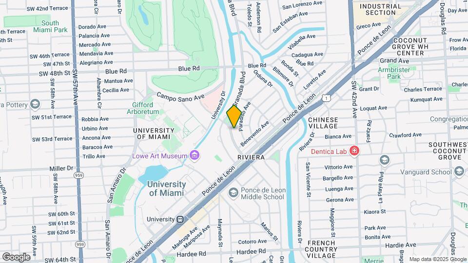 5211 Granada Blvd Map and Location Details