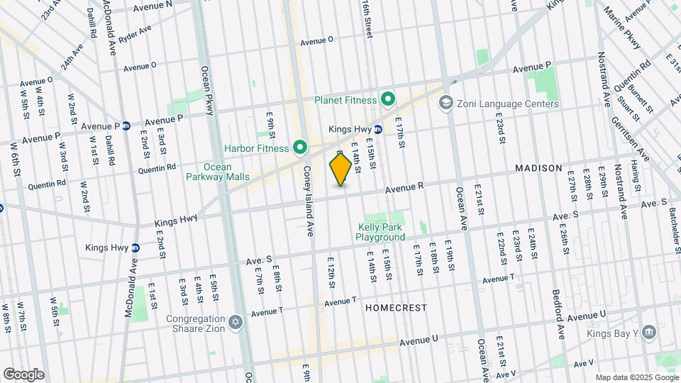 1225 Avenue R Map and Location Details