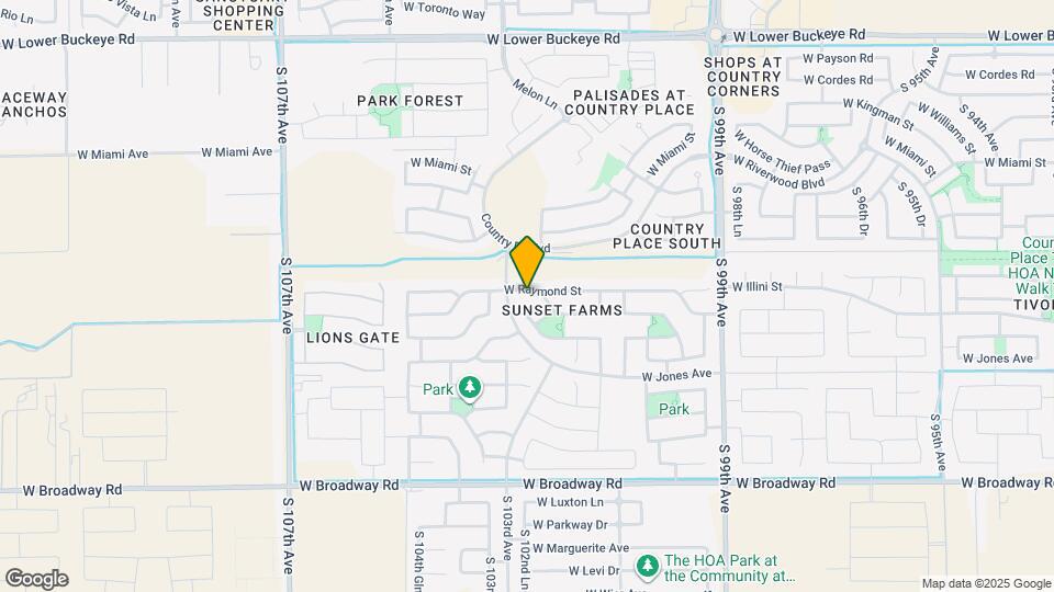 10223 W Raymond St Mapa y Detalles de la Ubicación