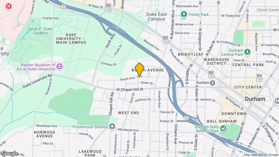 833 Burch Ave Map and Location Details