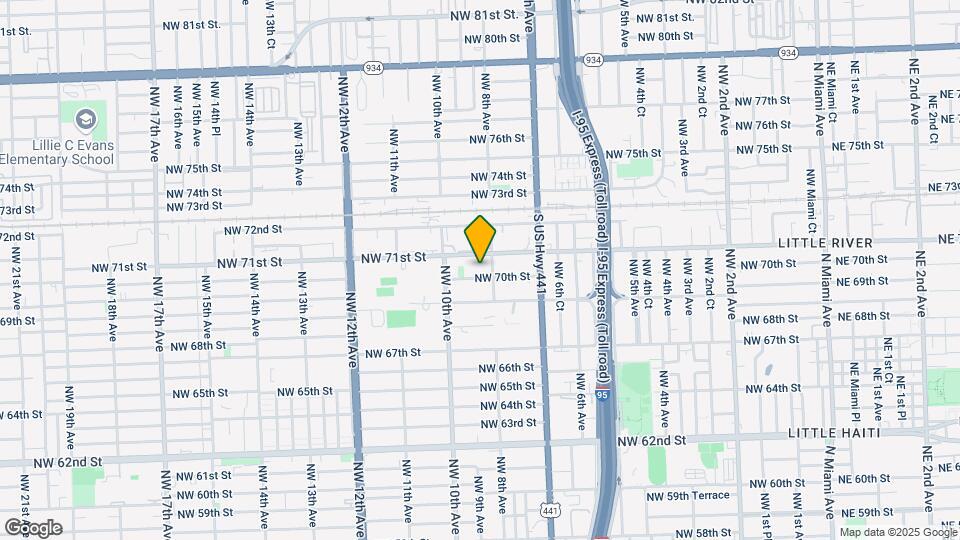 825 NW 70th St Map and Location Details