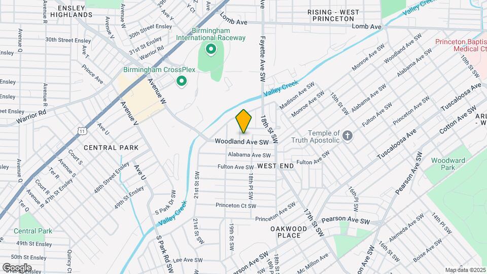 1860 Woodland Ave SW Map and Location Details