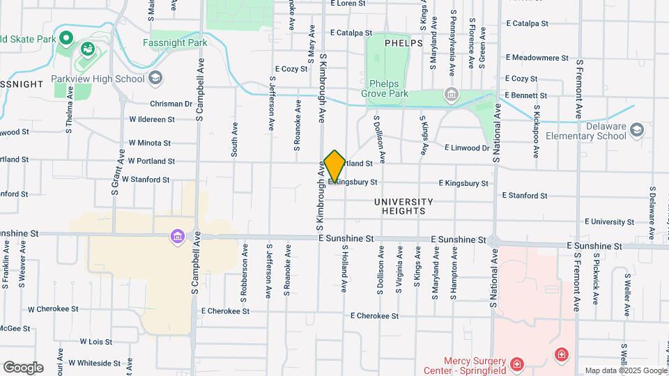 618 E Kingsbury St Map and Location Details