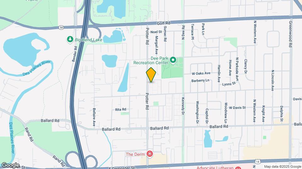 9209 Potter Rd Mapa y Detalles de la Ubicación