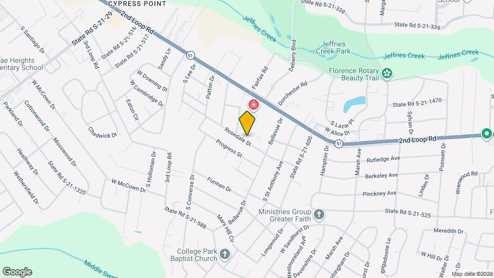 1491 Rosedale St Map and Location Details