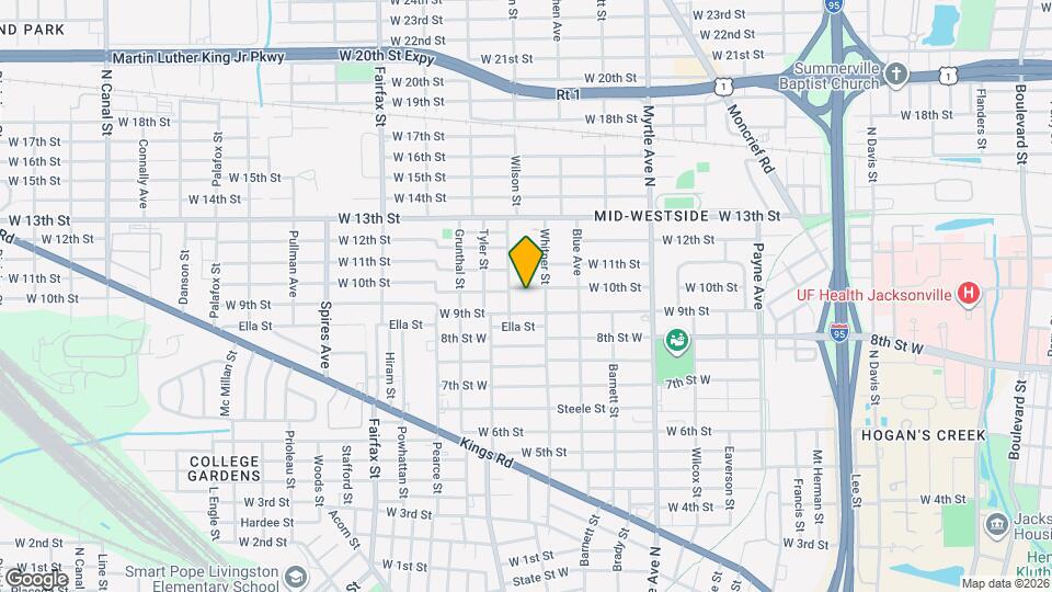 1530 W 10th St Map and Location Details