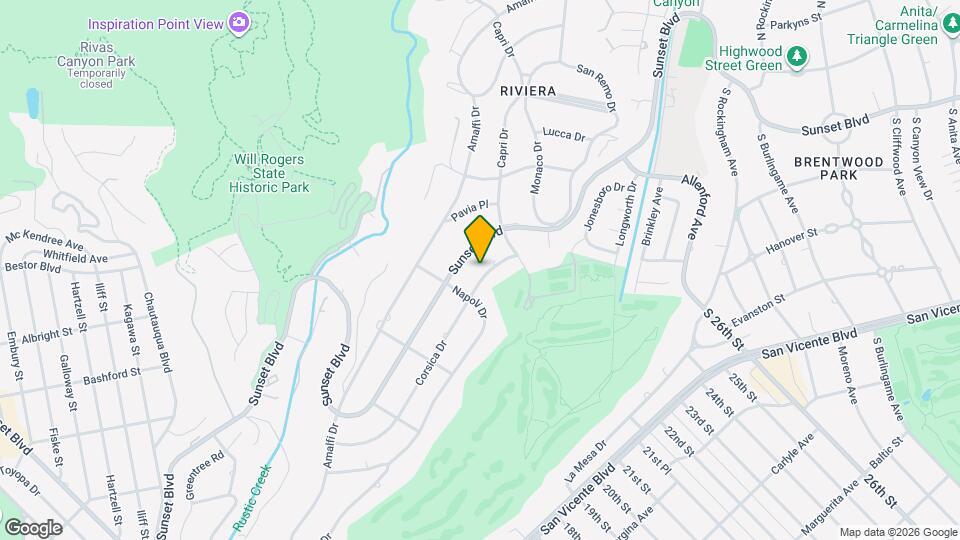 1233 Corsica Dr Map and Location Details