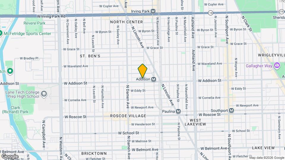 1902 W Addison St, Unit tnoferotS Map and Location Details