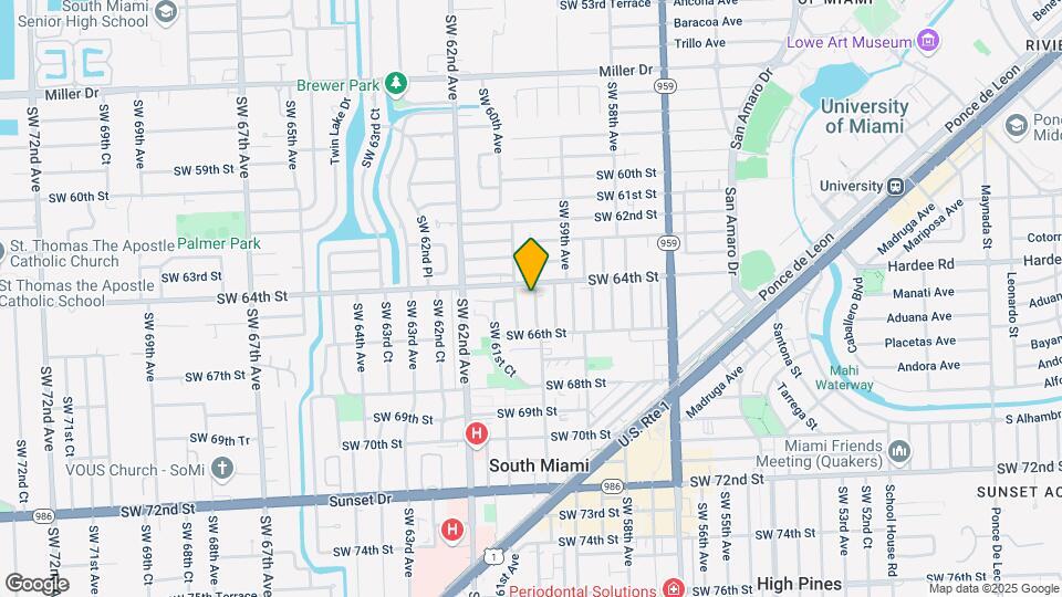 6442 SW 59th Pl Map and Location Details