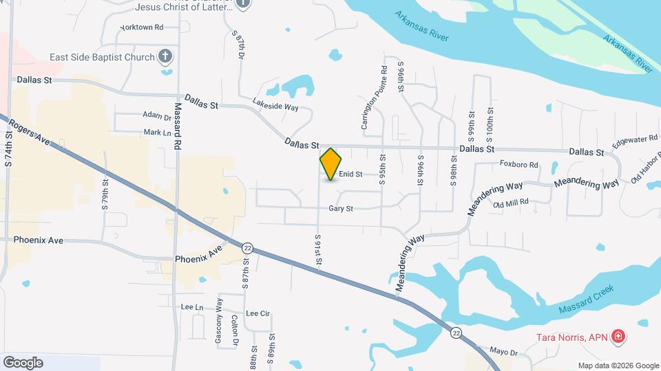 9127 Fresno Cir Map and Location Details