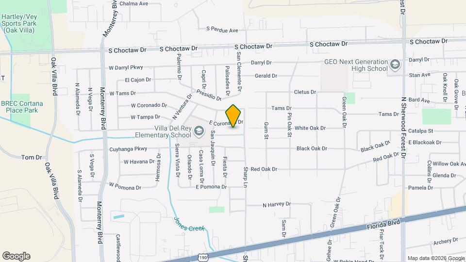 10021 E Tampa Dr Map and Location Details