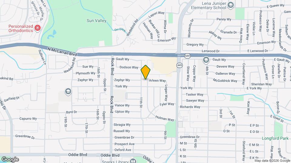2495 Holman Way Map and Location Details