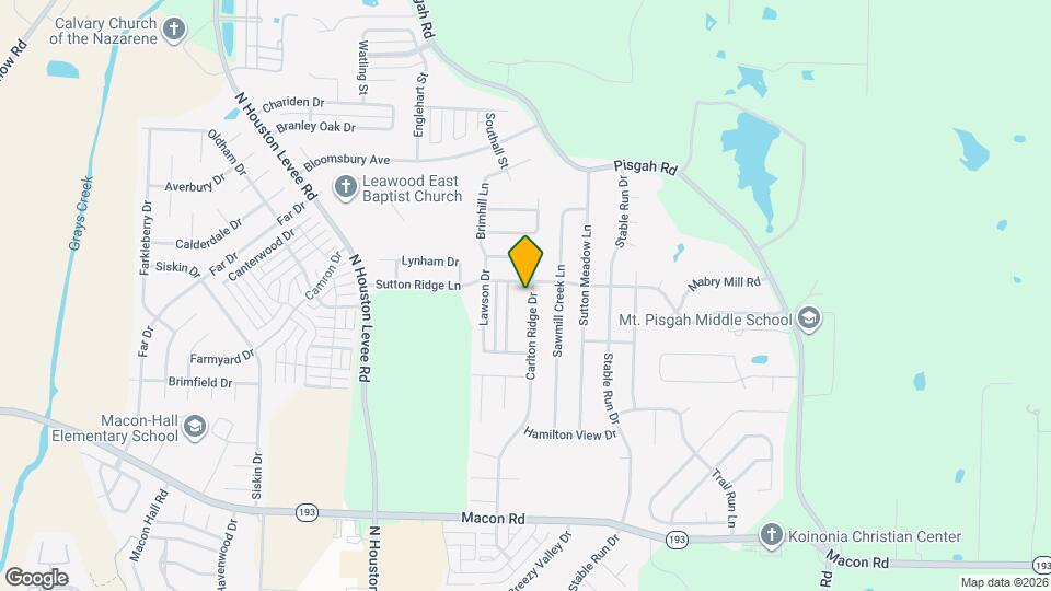 1531 Carlton Ridge Dr Mapa y Detalles de la Ubicación