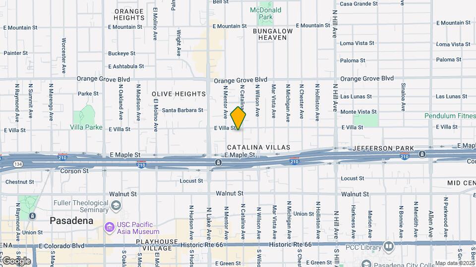 449 N Catalina Ave Map and Location Details