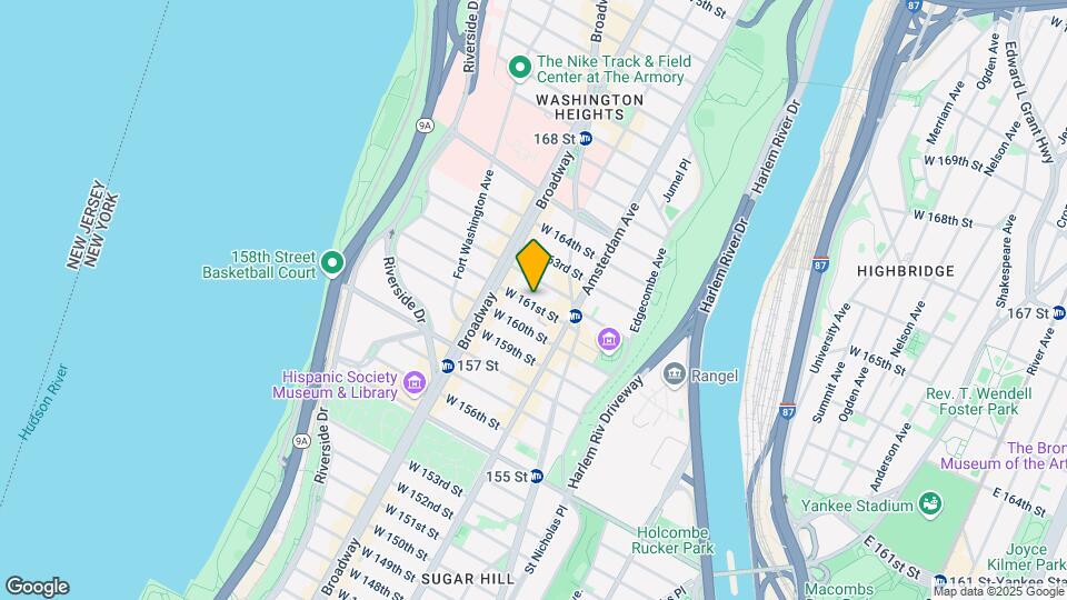 551 W 161st St Map and Location Details