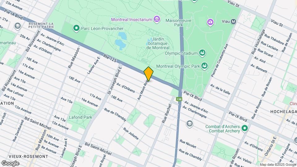 4020-4026 Du Mont-Royal Av E Map and Location Details