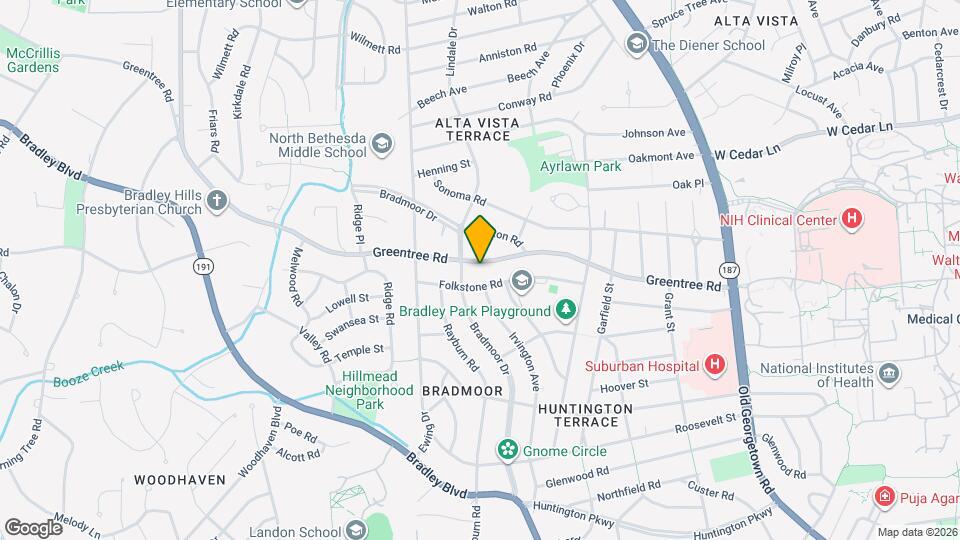 5916 Greentree Rd Map and Location Details