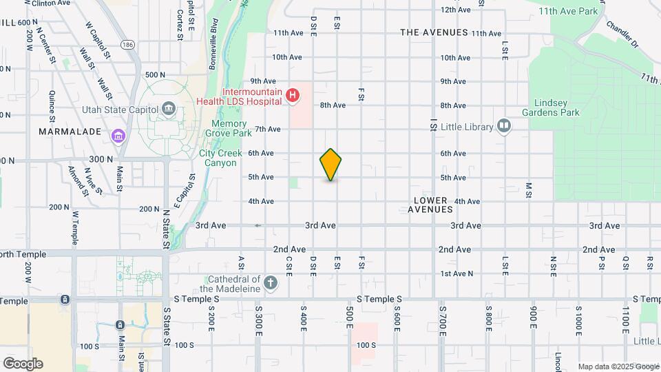 227-229 E St Mapa y Detalles de la Ubicación