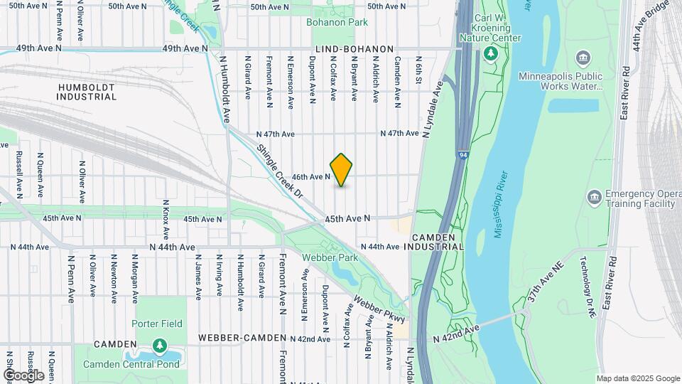 4538 Colfax Ave N Map and Location Details