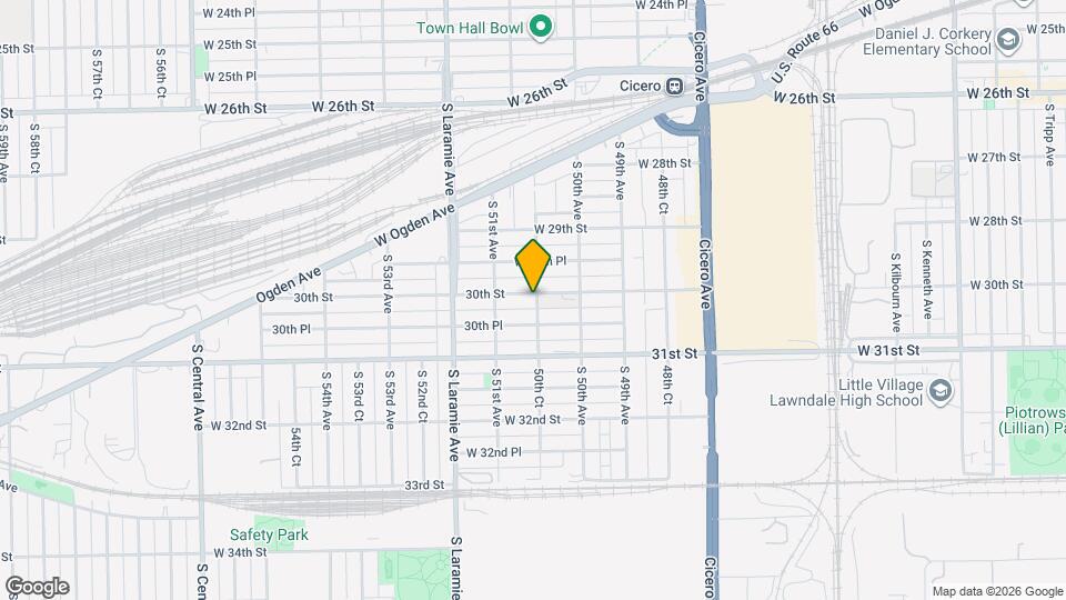 5037 W 30th St Map and Location Details