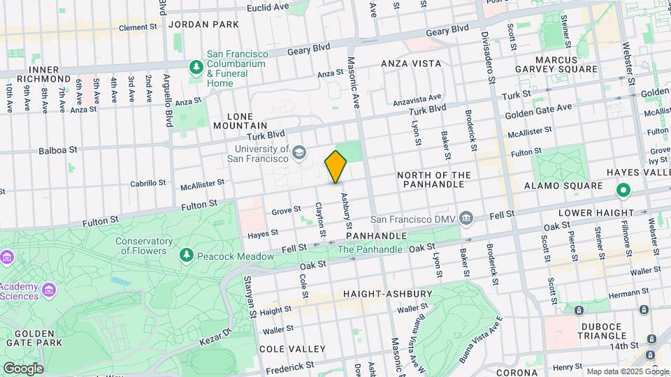 1921 Fulton St Mapa y Detalles de la Ubicación