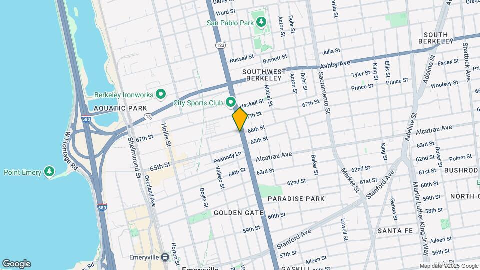 6523 San Pablo Ave Mapa y Detalles de la Ubicación