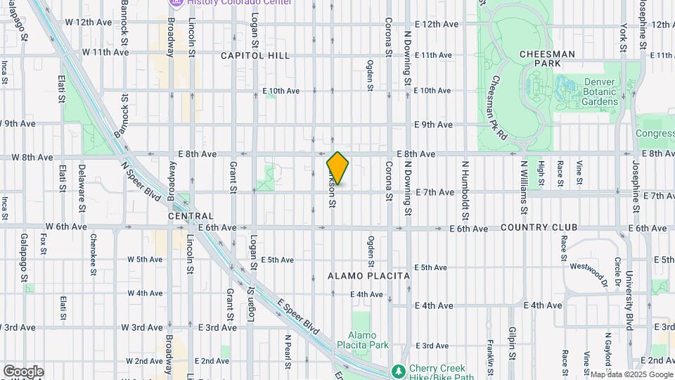 805 E 7th Ave Map and Location Details