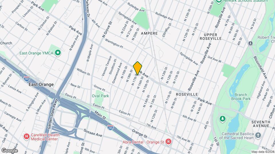 126 N 17th St Map and Location Details