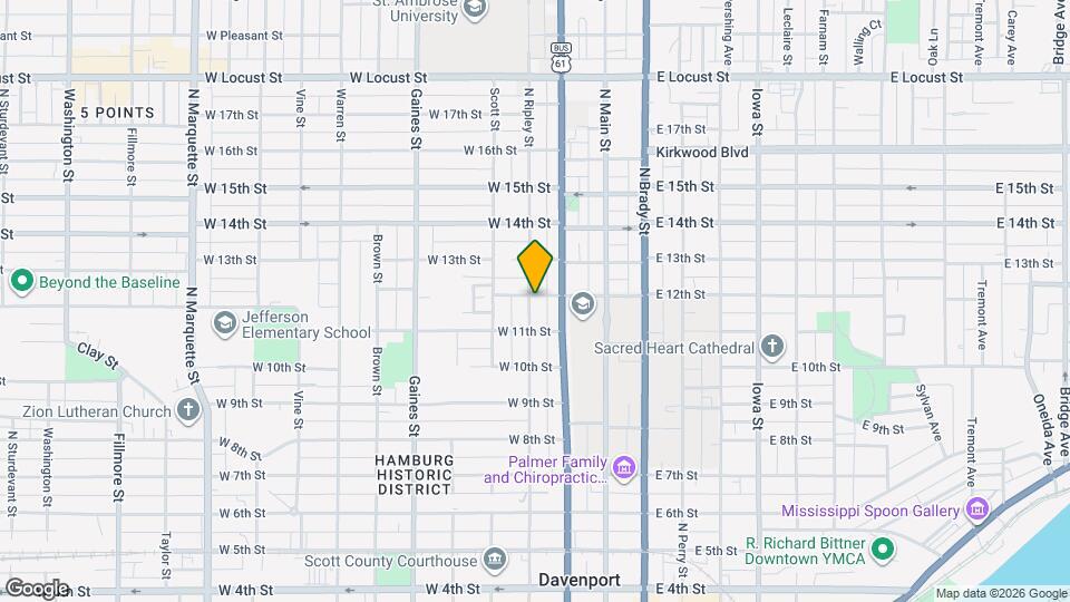 1127 N Ripley St Mapa y Detalles de la Ubicación